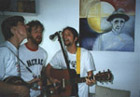 John, Kevin and Zac recording Oversoul demo tapes at home